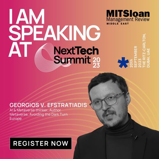 The Managing Director of NoobLabs AI at the NextTech Summit by MIT in Dubai.